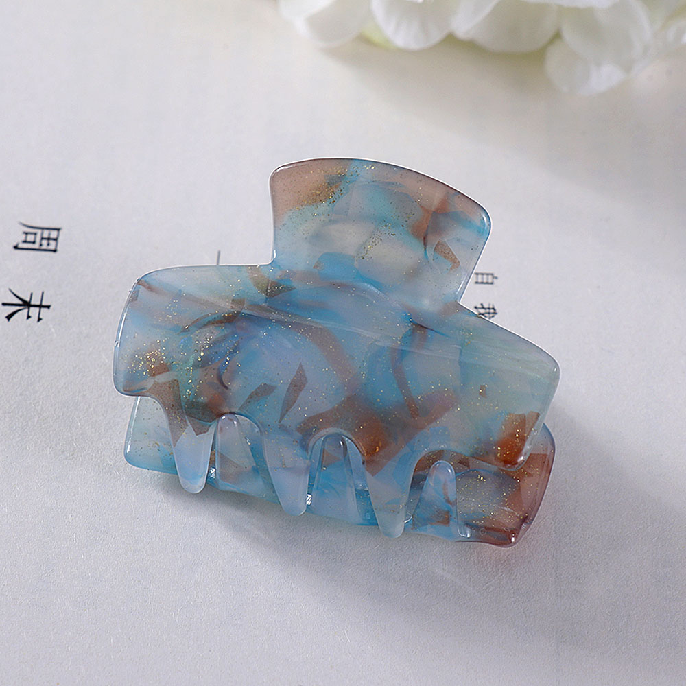 Kẹp Tóc Nhựa Màu Trơn Kiểu Hàn Quốc Cho Nữ