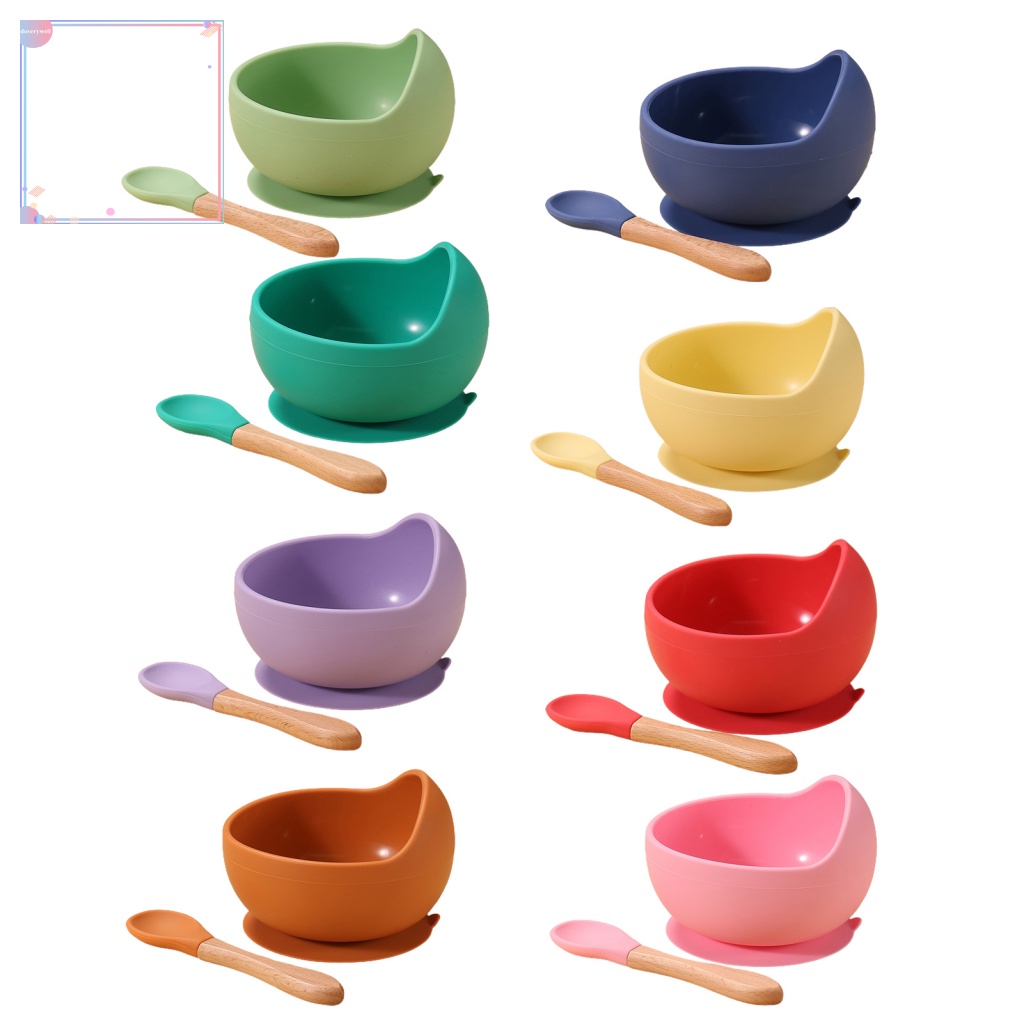 Tô Ăn Có Đế Hít Chống Trượt Kèm Muỗng Cho Bé