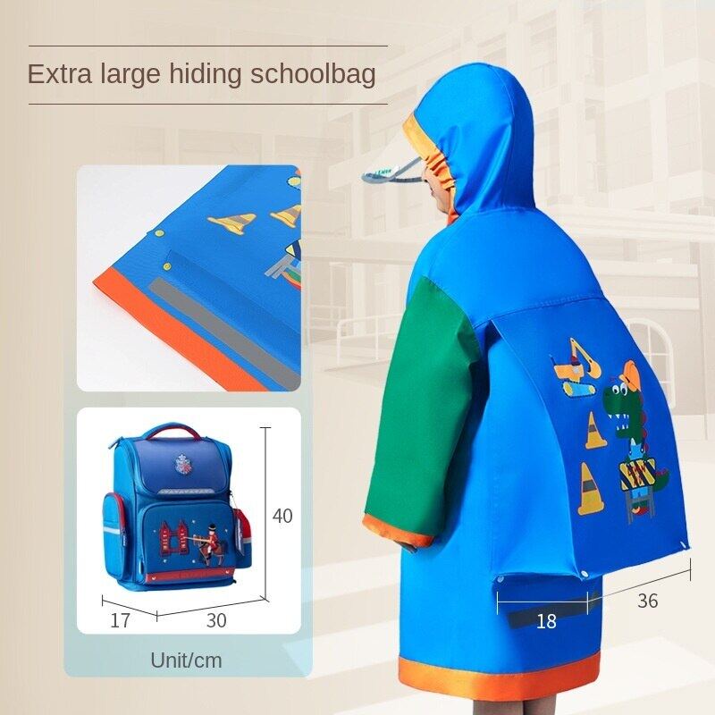 Áo mưa trẻ em Lemonkid chống thấm nước thiết kế có túi và mũ xinh xắn dễ thương