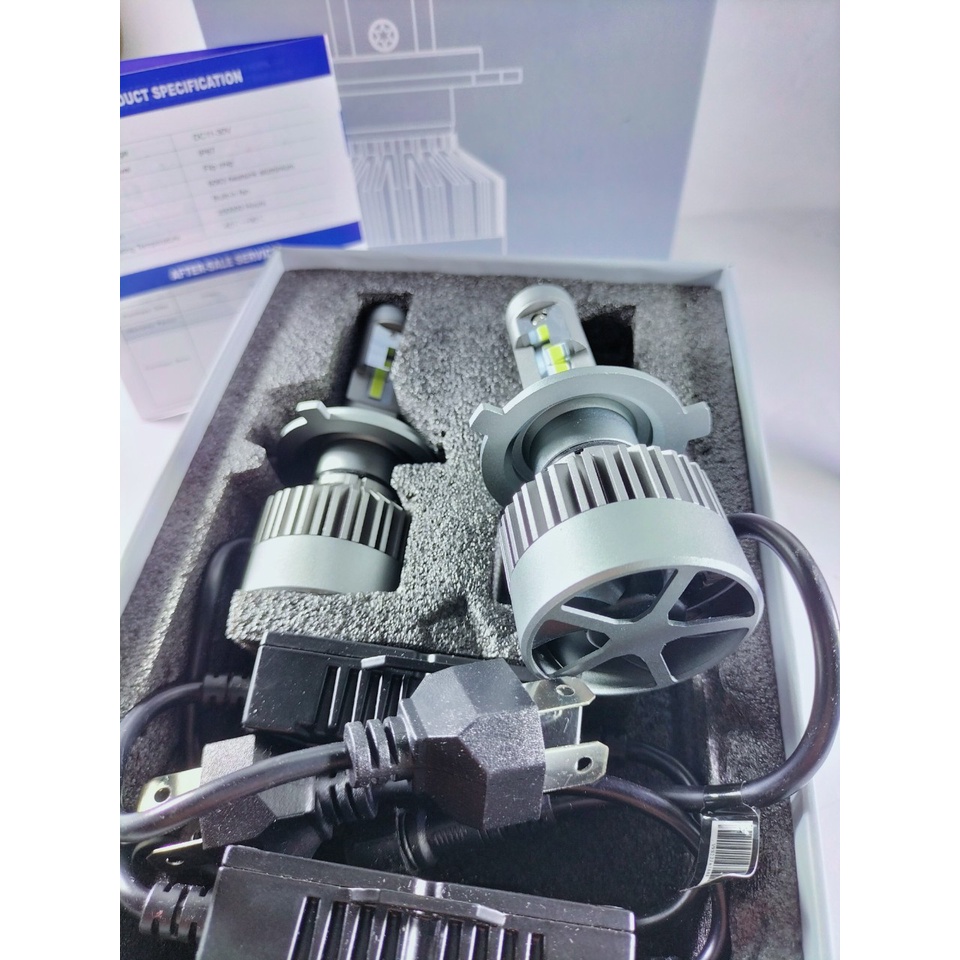 Đèn pha led Kenzo V9s 60W mẫu mới nhất 2022 chân H4 bảo hành 2 năm