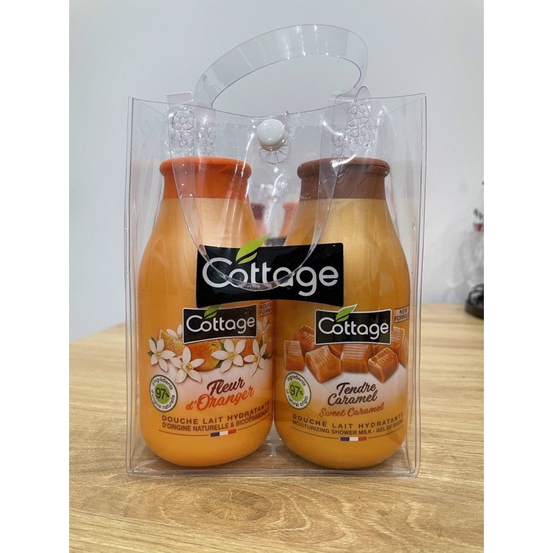 [HOT] Set 2 Chai Sữa tắm Cottage Pháp 250ML x 2