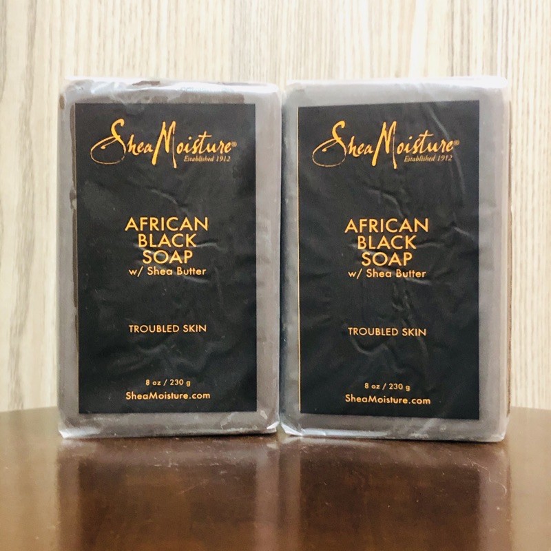 Xà phòng mụn lưng, mụn ngực Black Soap Shea 230G USA