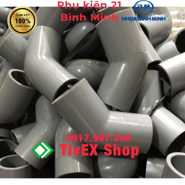 Phụ kiện ống nhựa Phi 21 PVC Bình Minh (Co, Tê, Nối, Lơi,.. )