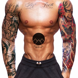 HÌNH XĂM GIẢ TATOO RỒNG PHƯỢNG DÁN KÍN TAY CHÂN (Được chọn mẫu)