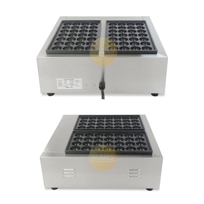 Máy làm bánh bạch tuộc takoyaki Nhật Bản công nghiệp khuôn đôi 56 lỗ