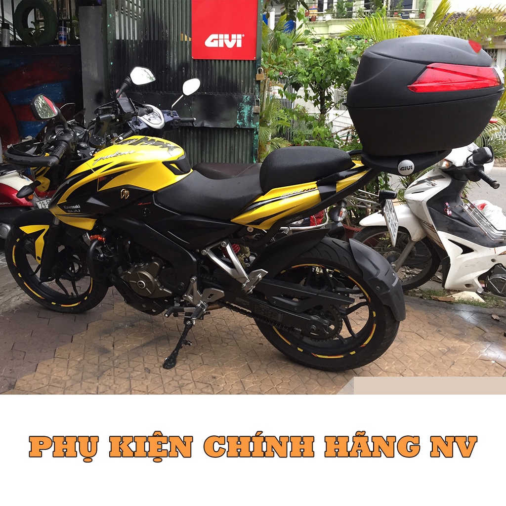 Baga Givi HRV Modenas Pulsar NS200 chính hãng cho xe chịu lực cao bao gồm đế gắn thùng