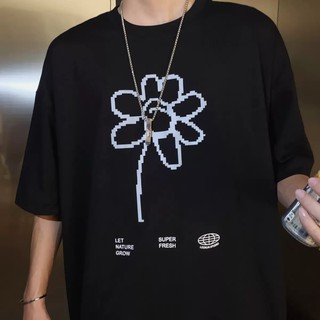 Áo thun Stee Phản quang bạc FLOWER SUPER FRESH Unisex