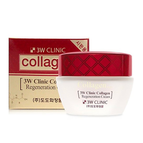 Kem dưỡng trắng da 3W Clinic Collagen Whitening Cream