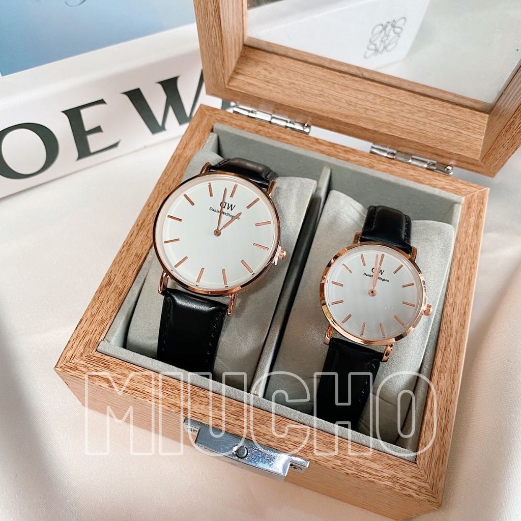 [Mã FAMAYFA2 giảm 10K đơn 50K] Đồng hồ đôi thời trang dây da DH156 Miucho | BigBuy360 - bigbuy360.vn