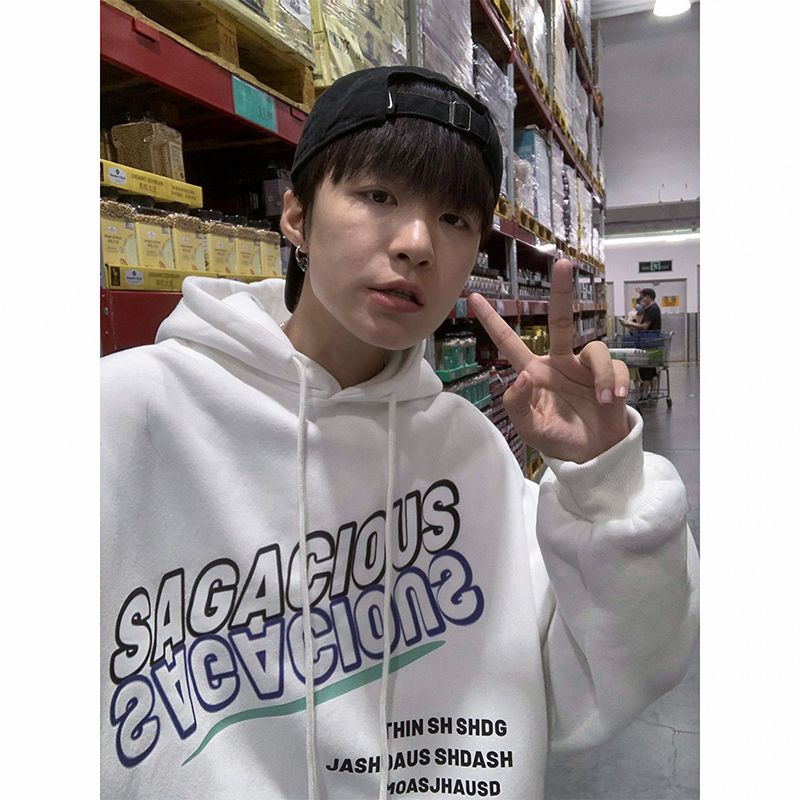 Áo Hoodie Nam Nữ Unisex In Chữ Trước Ulzzang