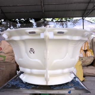 khuôn đúc chậu bát sen 35 ( khuôn chậu ABS có lòng trong)
