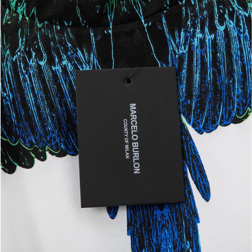 Áo Thun Đen Tay Ngắn In Hình Đôi Cánh Chim Vẹt Thời Trang Cho Nam