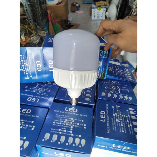 Đèn led Búp nhôm nguyên khối tản nhiệt dày 30w 40w hàng siêu bền