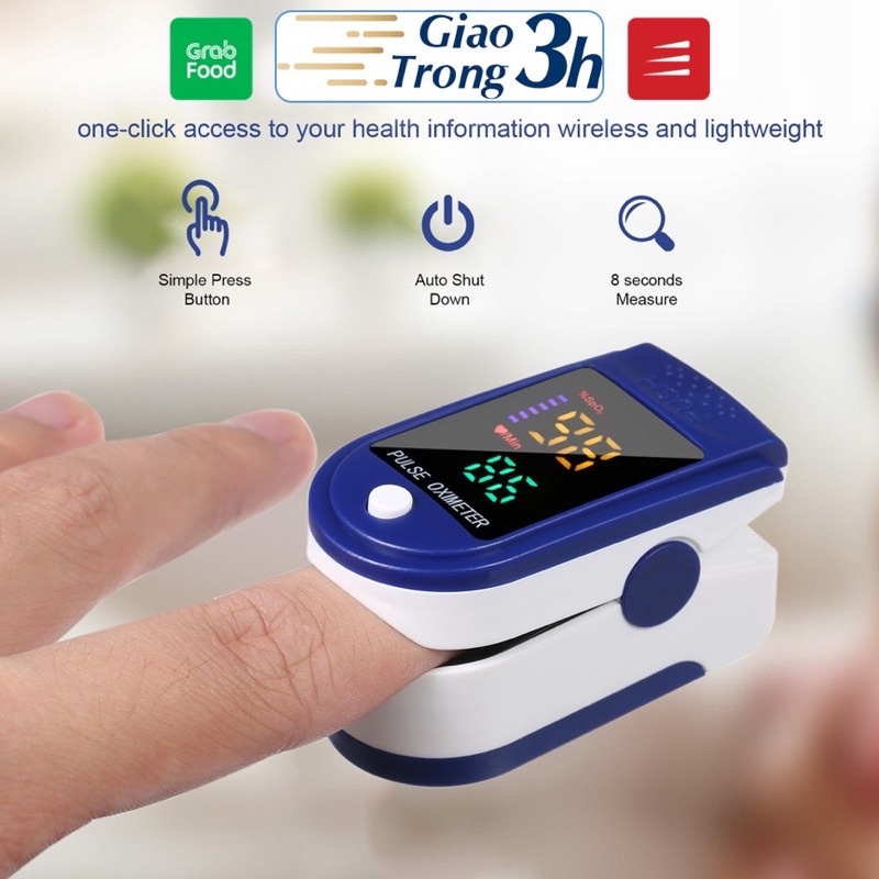 Máy đo nồng độ oxy máu pulse oximeter phù hợp cho mọi gia đình