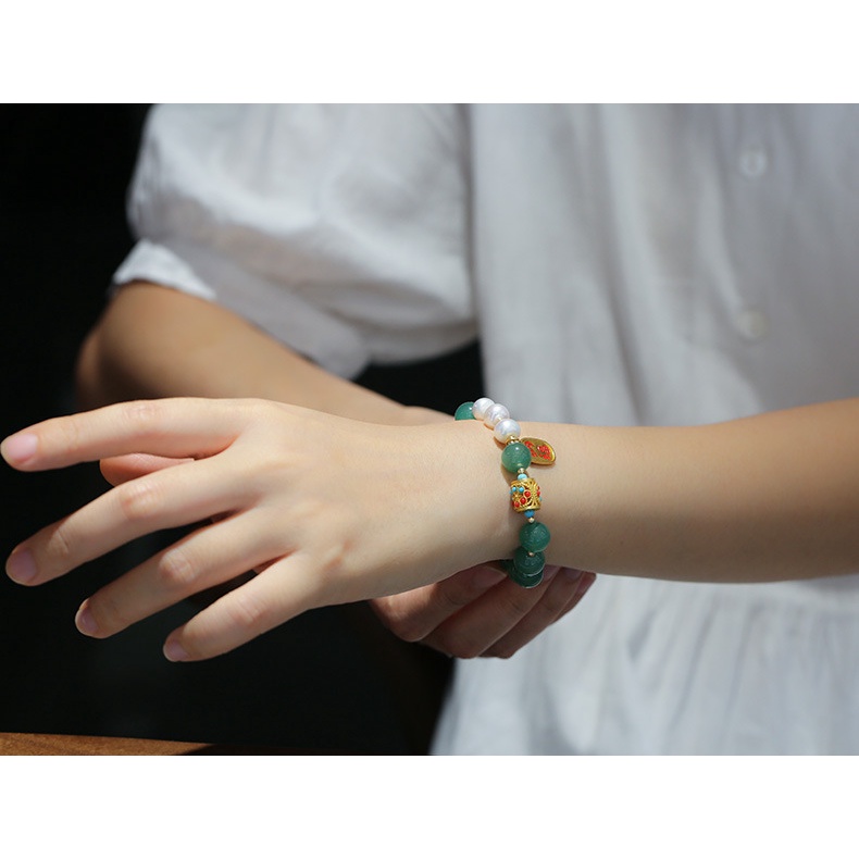 [Hàng Mới Về] Vòng Đeo Tay Chuỗi Hạt Phong Cách Trung Hoa