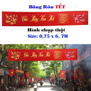 Băng rôn treo Chúc Mừng Năm Mới 2023 kích thước 0,75x6m và 0,75x7m - quà Tết mừng Xuân Noel