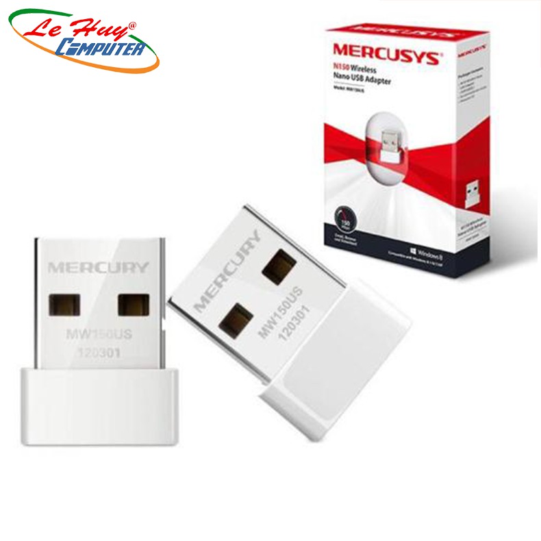 Bộ Thu Wifi Không Dây Chuẩn N Mini USB Mercusys MW150US-150Mbps-
