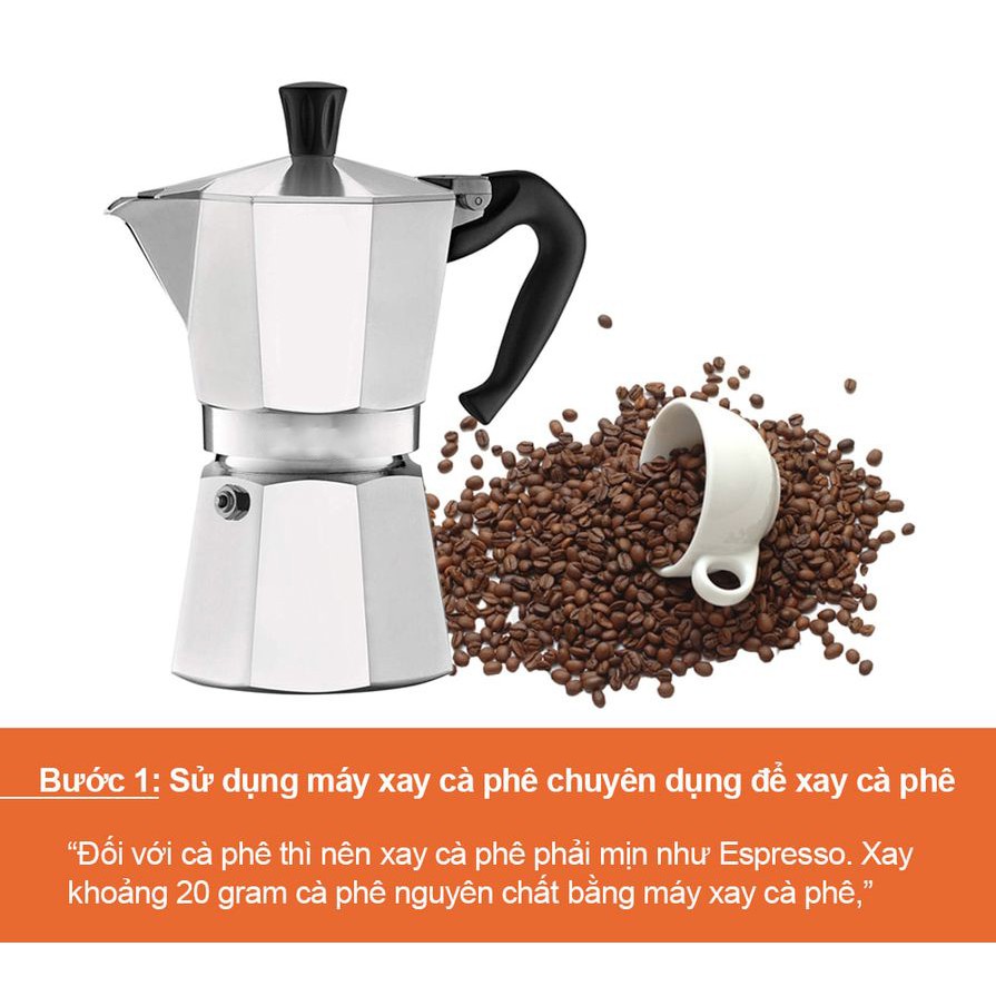 Ấm pha cà phê siêu tốc trong 3 phút có ngay ly cà phê ngon đúng vị espresso