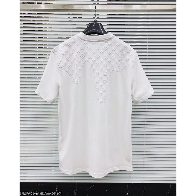 Áo phông dập nổi vân cao cấp nam nữ mặc đôi hót 2022