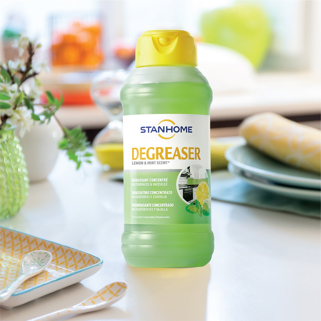 Nước Rửa Chén Hữu Cơ STANHOME Degreaser Hương Chanh Bạc Hà Tẩy Dầu Mỡ Đa Năng Cho Mọi Bề Mặt Nhà Bếp 750ML
