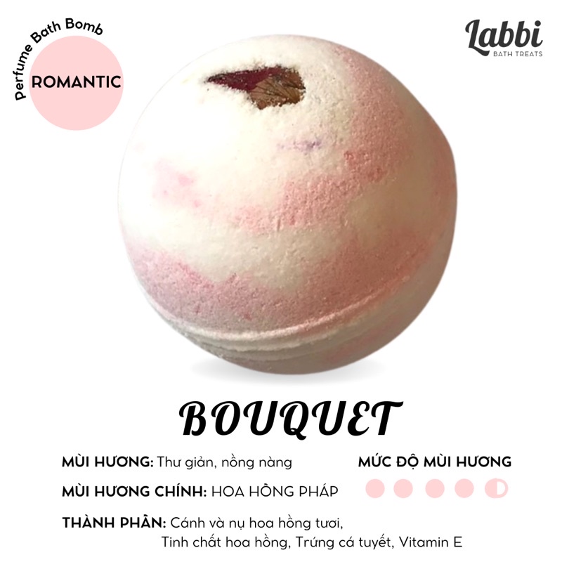 BOUQUET [Labbi] Bath bomb / Viên sủi bồn tắm / Bom tắm