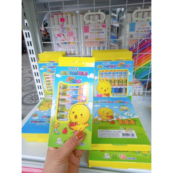 SÁP MÀU DẦU CON GÀ 12 màu, 18 Màu, 24 màu, 36 màu, 48 màu ĐÔNG A P&T, OIL PASTELS, SÁP MÀU XỊN CHÍNH HÃNG HÀN QUỐC