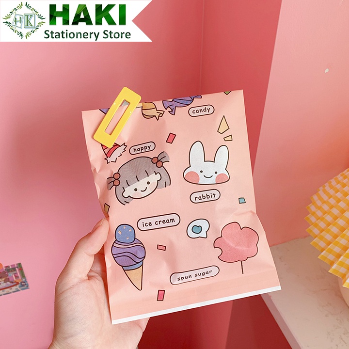 Túi giấy mini đựng quà HAKI đựng bánh kẹo, scrunchies nhiều hình xinh xắn
