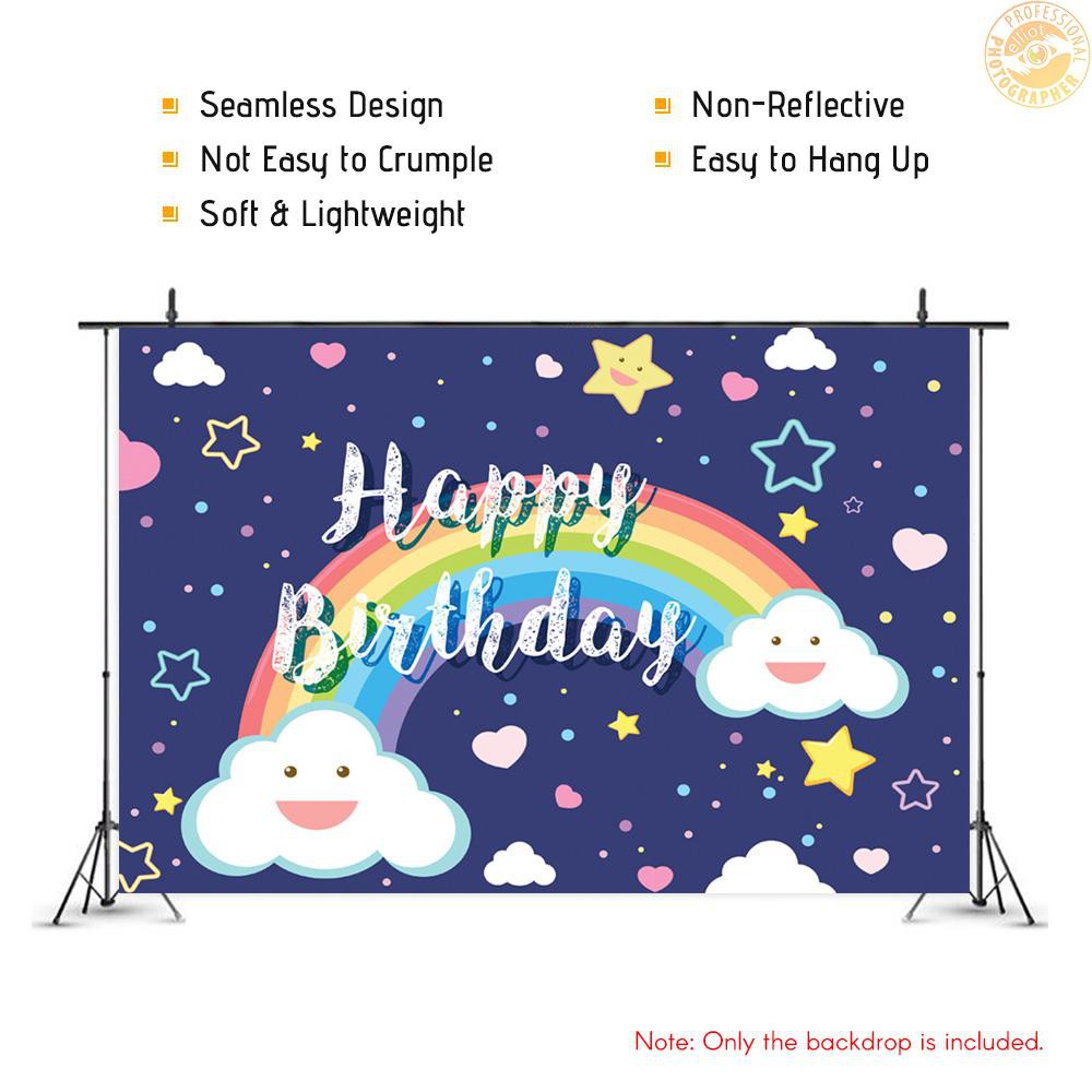 Phông Nền Chụp Ảnh Hình Chữ Happy Birthday Elt7x5ft # 3279