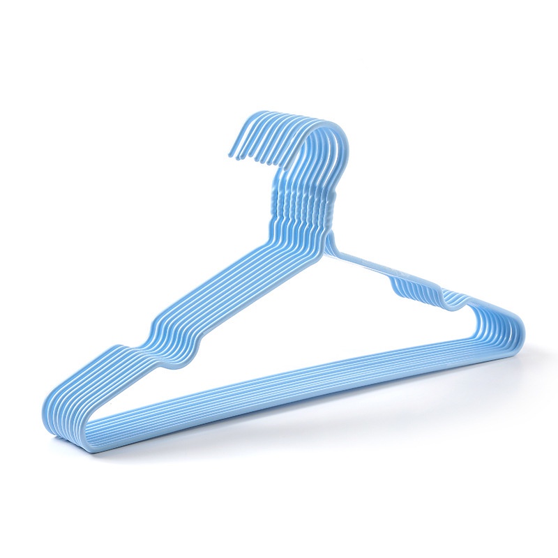 PVN45011 Set 10 móc treo quần áo nhôm bọc nhựa nhiều màu Giá Rẻ