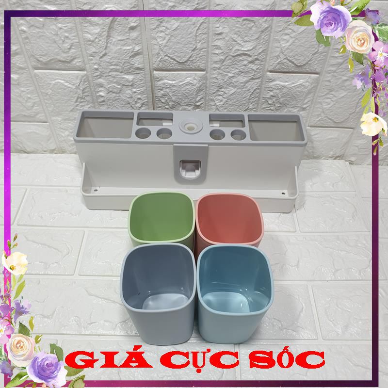 { BÁN GIÁ BẤT NGỜ}BỘ NHẢ KEM ĐÁNH RĂNG TỰ ĐỘNG 4 CỐC JXZ&M0933 (SẢN PHẨM CỰC CHẤT)