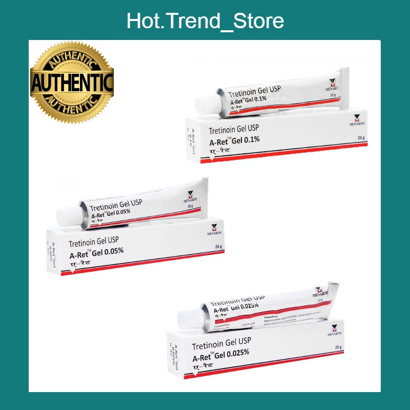 Tretinoin Aret Gel Usp 0.025% 0.05% 0.1% Gel Giảm mụn trẻ hóa da - Tretinoin Ấn Độ