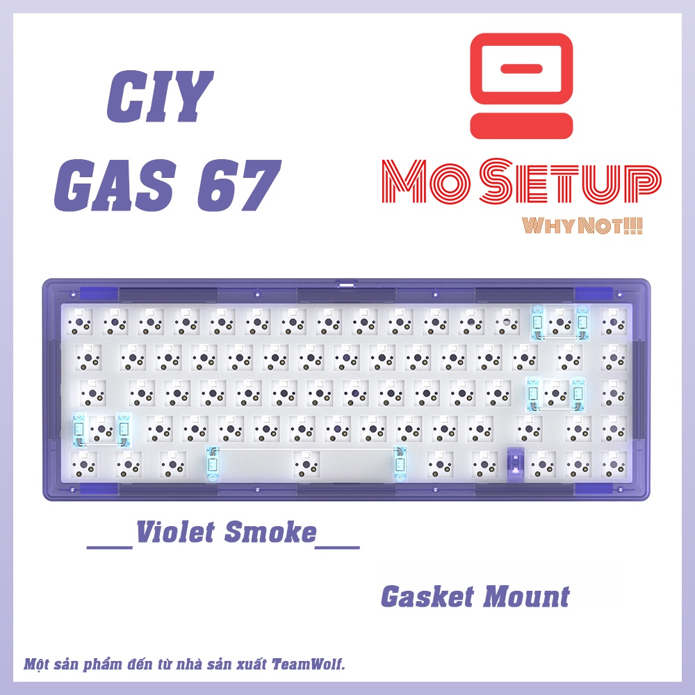 _Kit bàn phím cơ_GAS67_Gasket Mount_Hotswap_Stab PCB Mount_TeamWolf_Mỡ Setup_Kit bàn phím cơ_LayOut 67