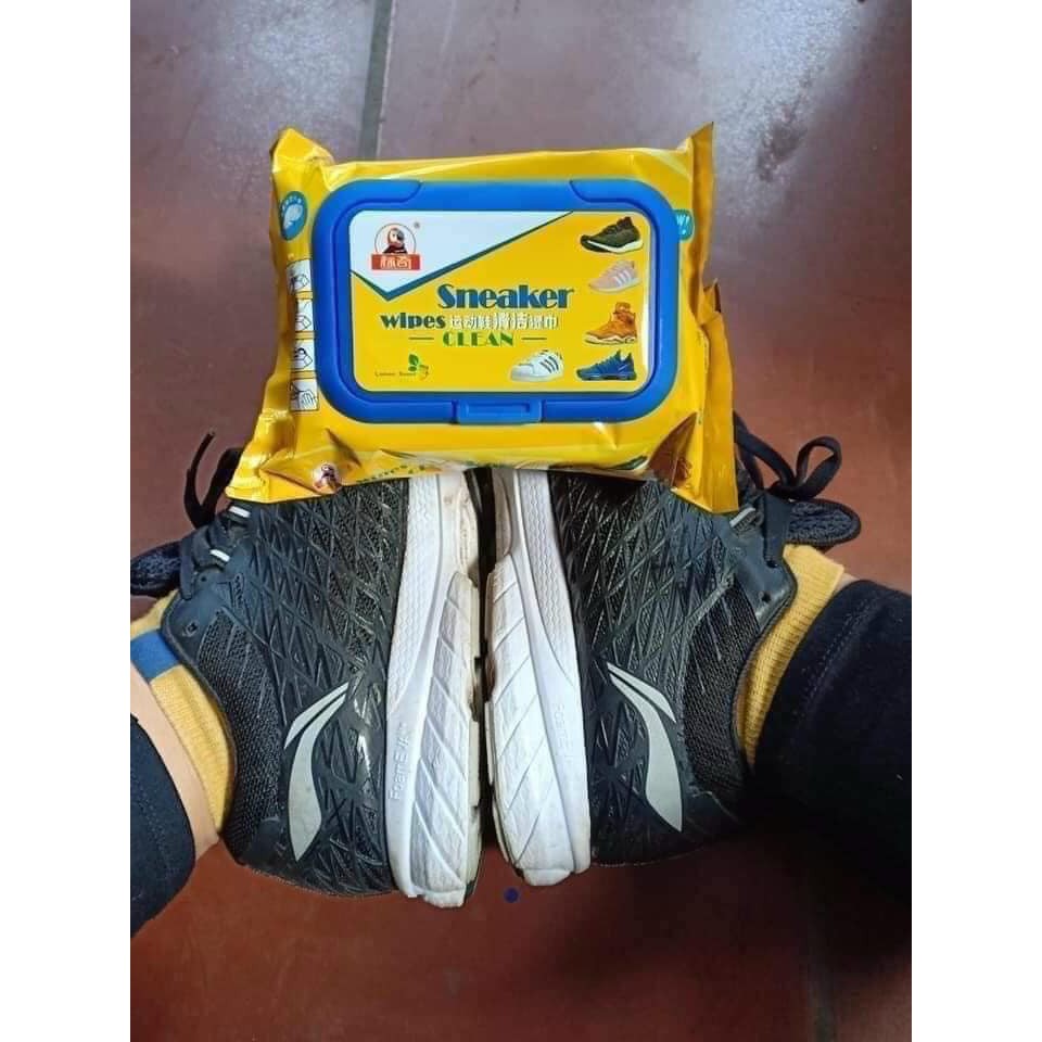 Khăn Giấy Ướt Lau Giầy Wipes Sneaker Bịch 30 Chiếc