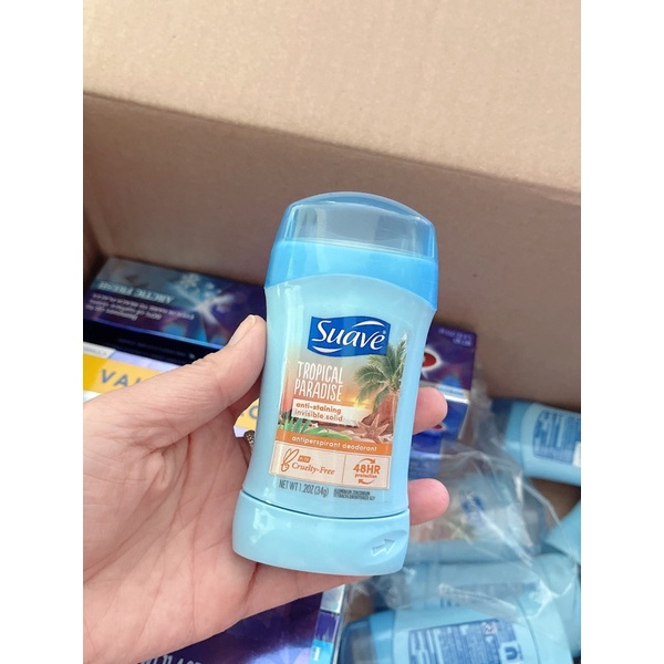 Lăn khử mùi nữ, Sáp lăn nữ 24h Suave 34gr Hàng Mỹ Date 2025