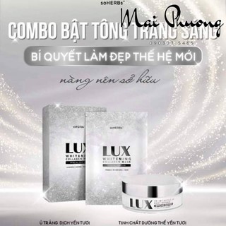Combo Kem Body Lux Yến & Ủ Trắng Lux Collagen soHERBs