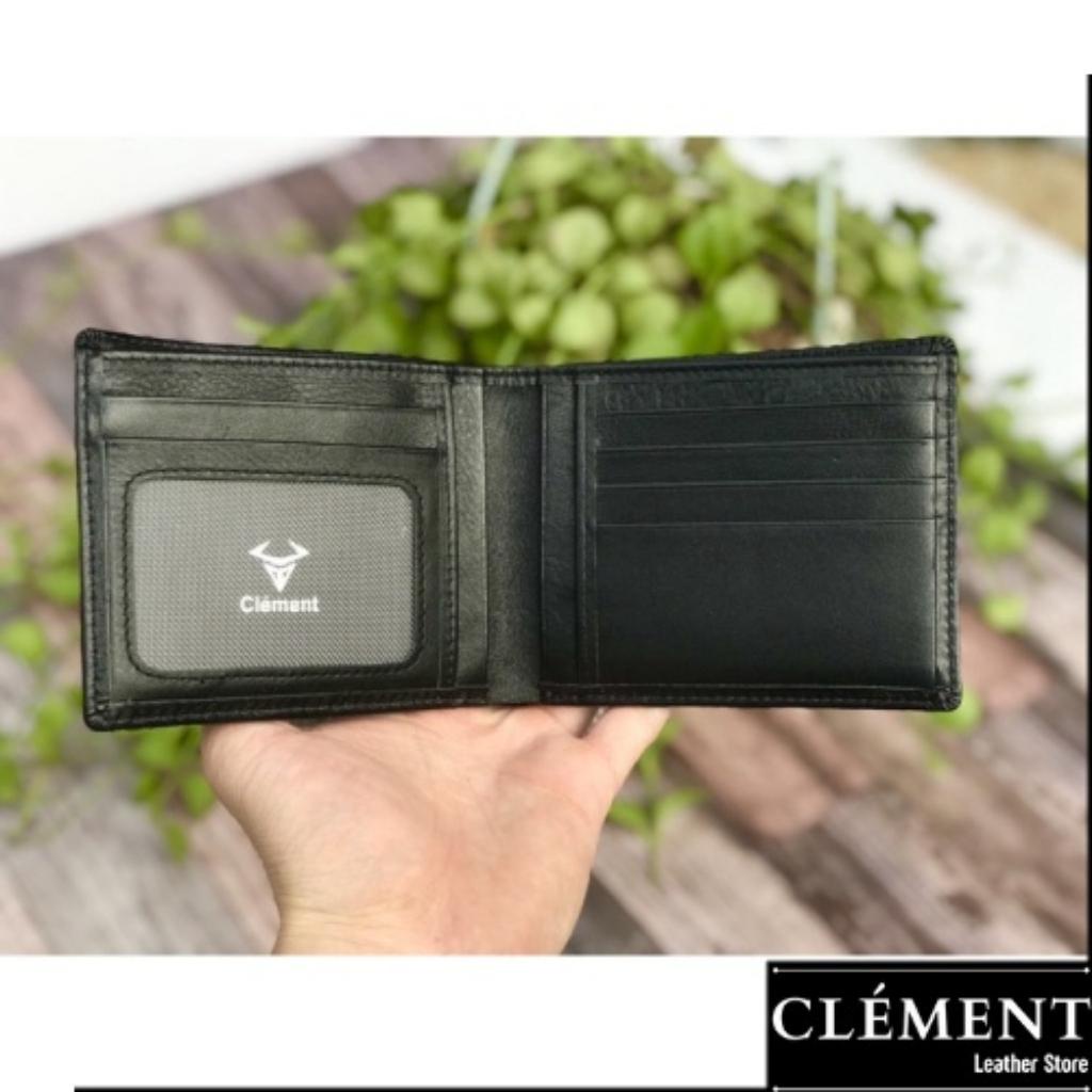 Ví da nam cao cấp, bóp ví nam da bò thật Clément – CM005 - BH 12 tháng - Full box