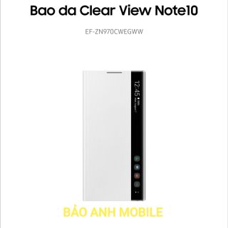 Bao da Clear View Galaxy Note10 nguyên seal chính hãng