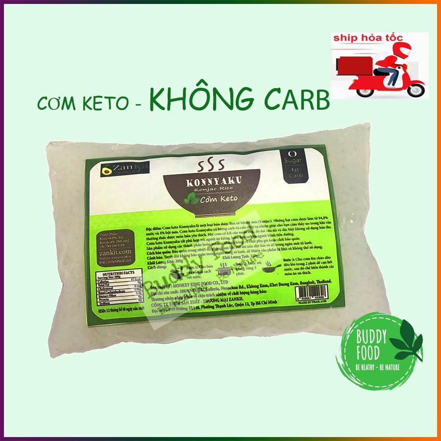 Cơm nưa keto Konnyaku Zankii Konjac Gói 200g