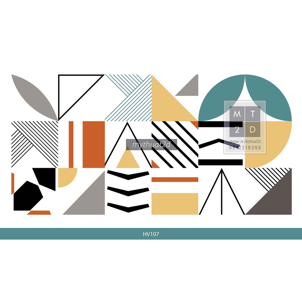 Sét 35 ô Decal gạch bông_colored tiles hiện đại _kt 20x20/ô_HV107 | BigBuy360 - bigbuy360.vn