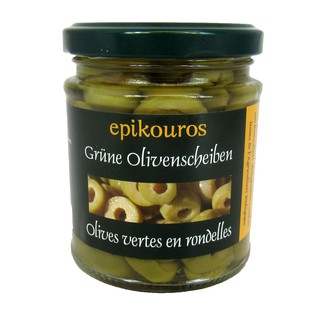 Quả olive xanh hữu cơ ngâm nước muối Epikouros 190g