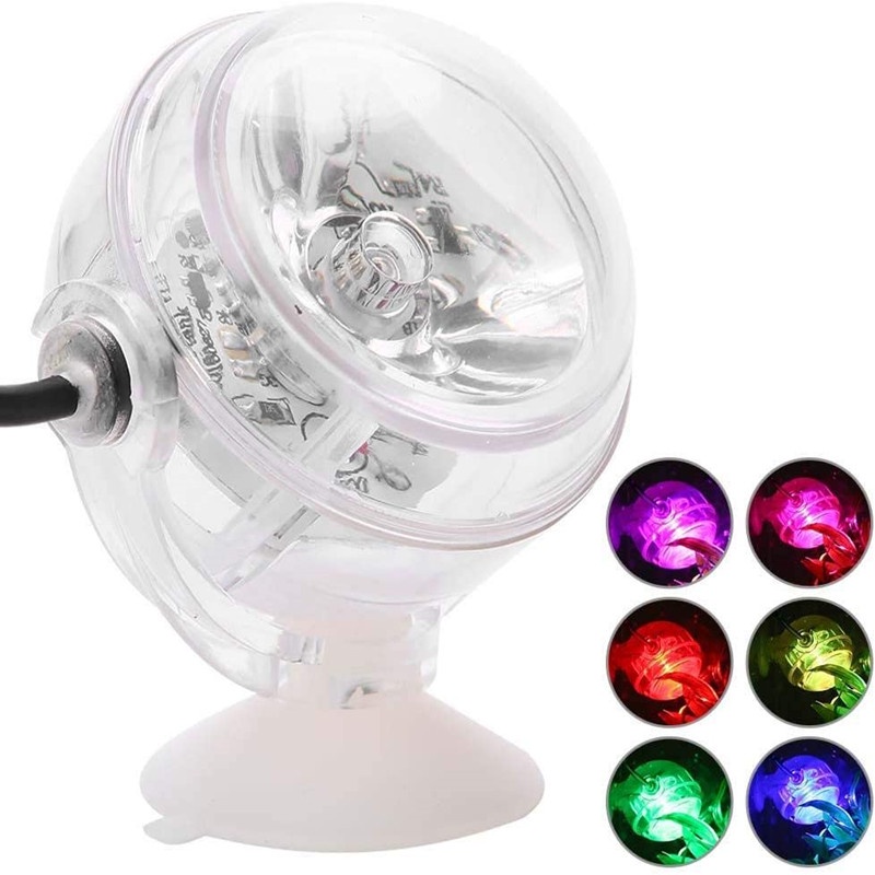 Đèn led trang trí bể cá chống nước có giác hút