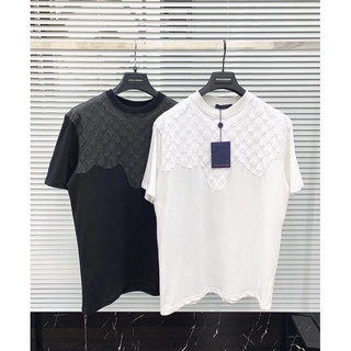 Áo phông LV Hình Nổi trên cổ Cao Cấp ,Áo thun LV chất liệu cotton in nổi co dãn thoáng mát.