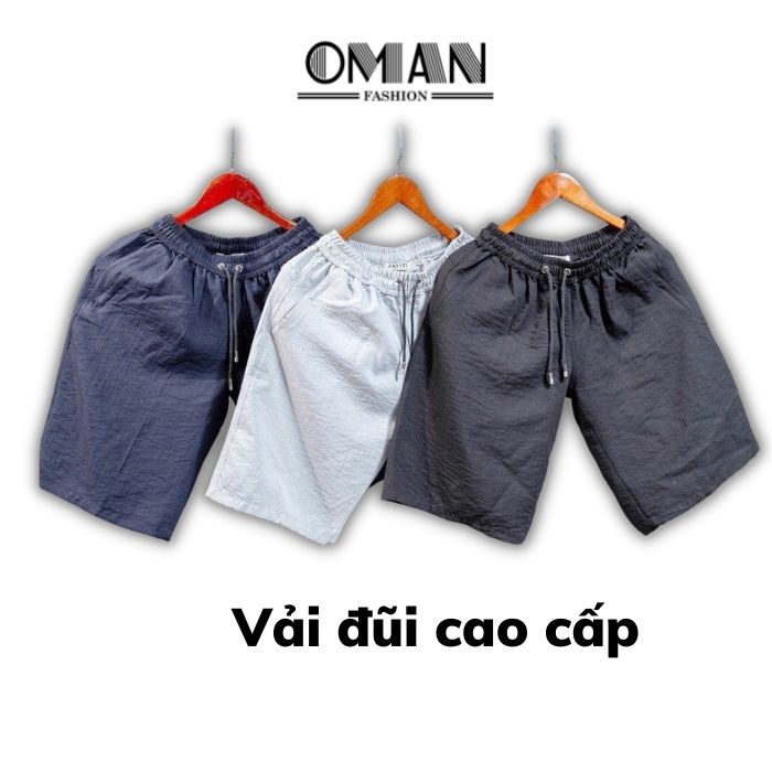 Quần đùi đũi nam, quần short nam mặc hè mát nhẹ - OMAN QS80