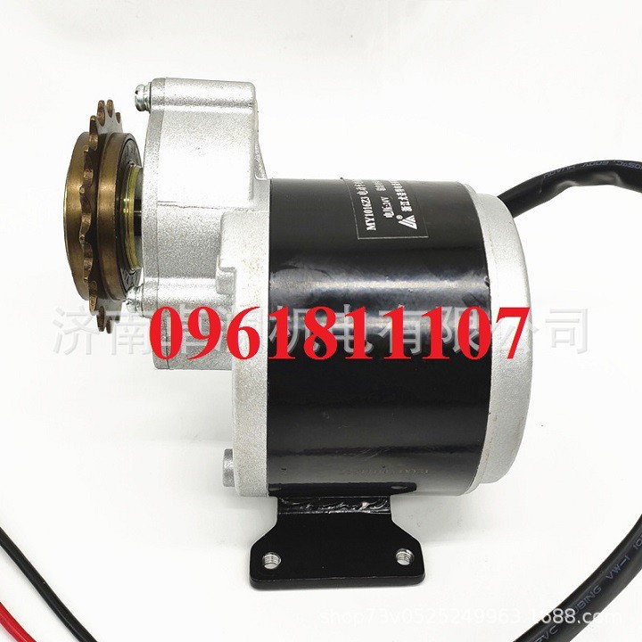 Motor giảm tốc đầu liếp sên xe đạp (16 răng)