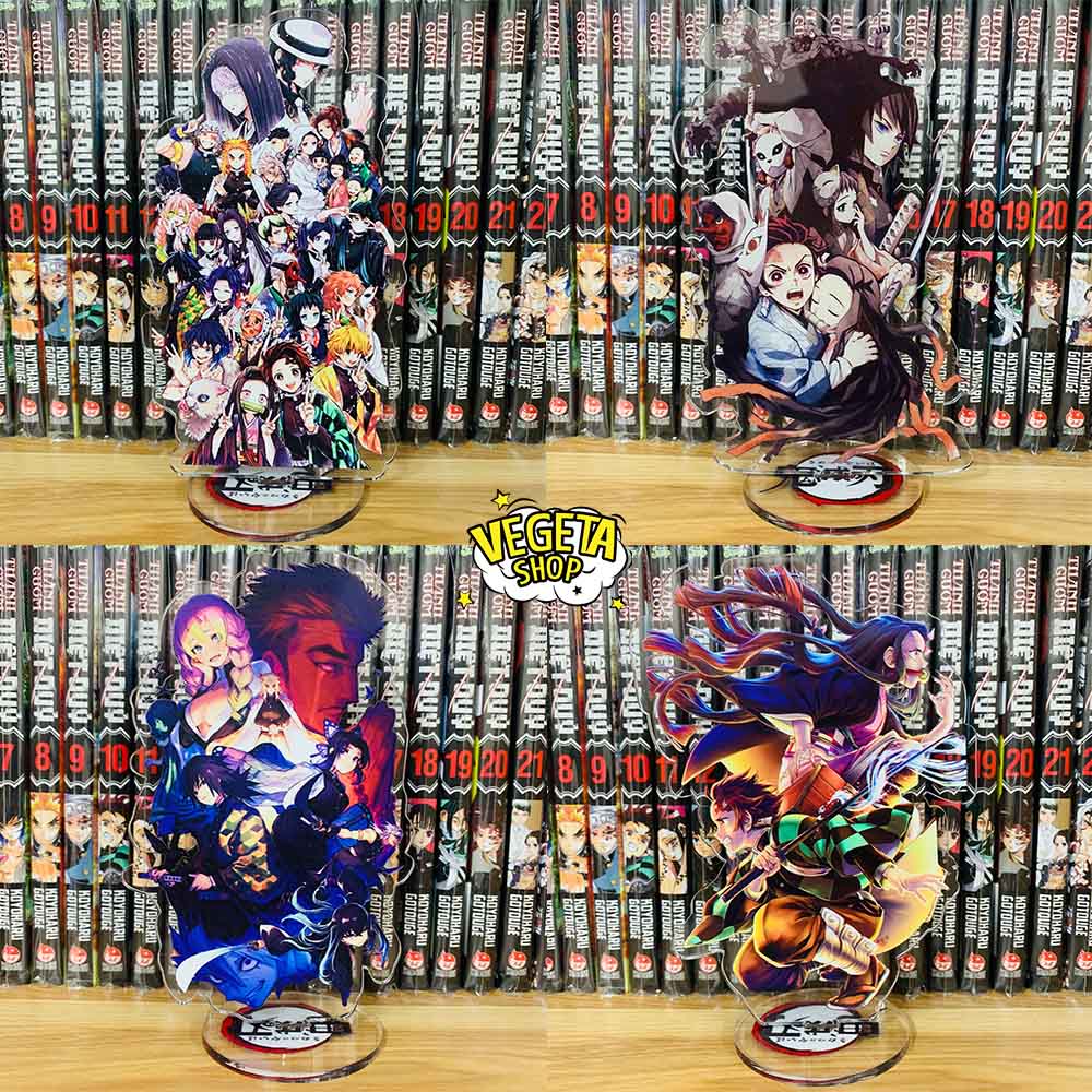 Mô Hình Tượng Standee Acrylic Mica 2 mặt Thanh Gươm Diệt Quỷ - Kimetsu No Yaiba - Tanjiro Nezuko Zenitsu Rengoku Shinobu