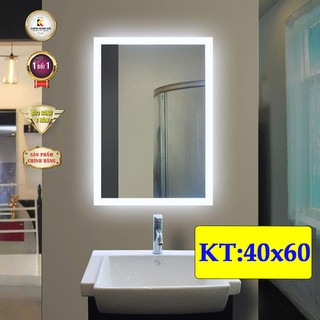 [ giá sỉ ] gương led cảm ứng 3 chạm thông minh kích thước 40x60 cm - guonghoangkim mirror