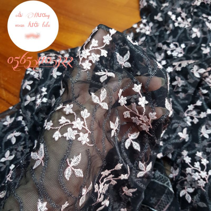 1Met Ren Thêu Hoa Đào