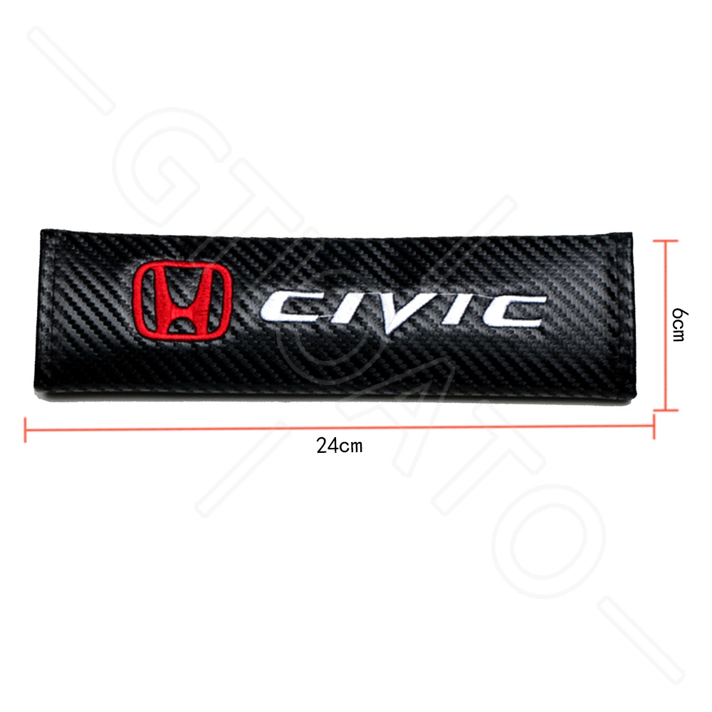 GTIOATO Cho Honda Civic Sợi Carbon DâY Đai An ToàN Ô Tô CàI DâY An ToàN Ô Tô BọC DâY An ToàN Xe HơI Phụ KiệN Ô Tô Trang Trí Oto Phụ KiệN BêN Trong Ô Tô