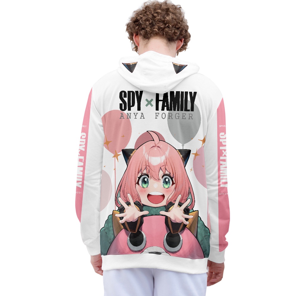 Áo Khoác Hoodie Hóa Trang Nhân Vật Anya Trong Phim Hoạt Hình SPY×FAMILY Dành Cho Nam Và Nữ