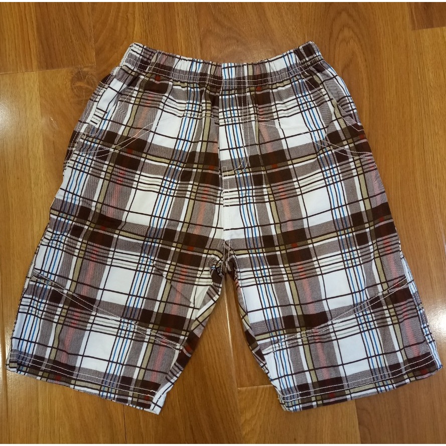 Quần Short Cho Bé Trai lưng thun, chất KaKi kẻ sọc